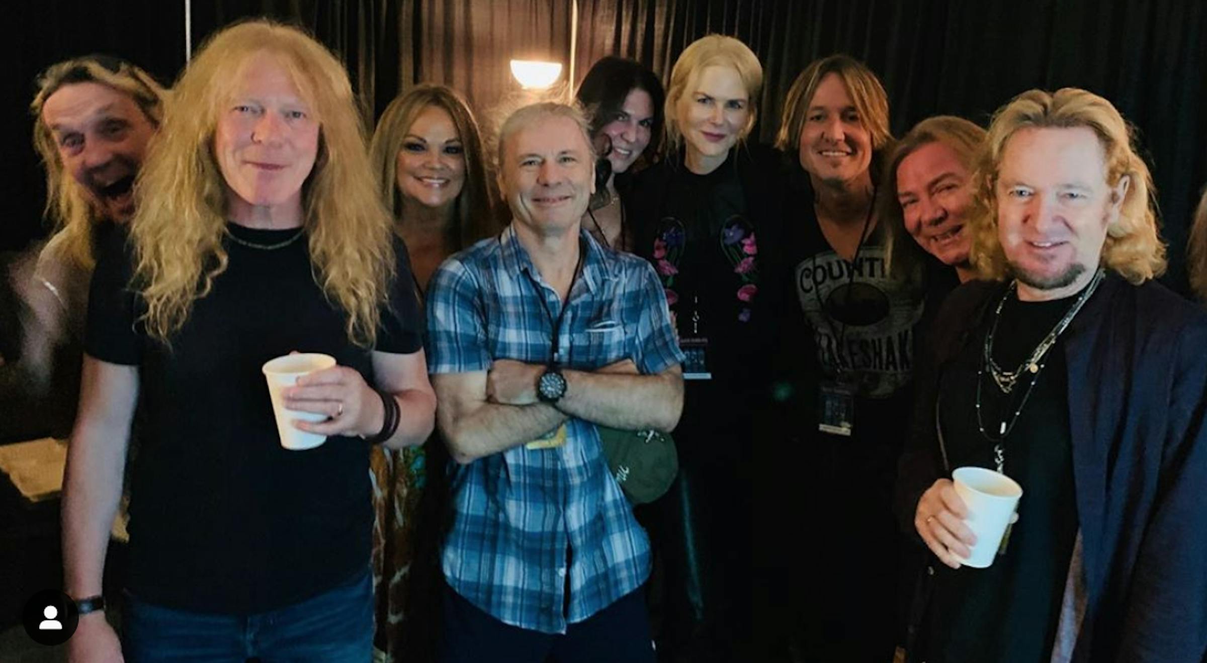 Keith Urban and Nicole Kidman Attended An Iron Maiden Show