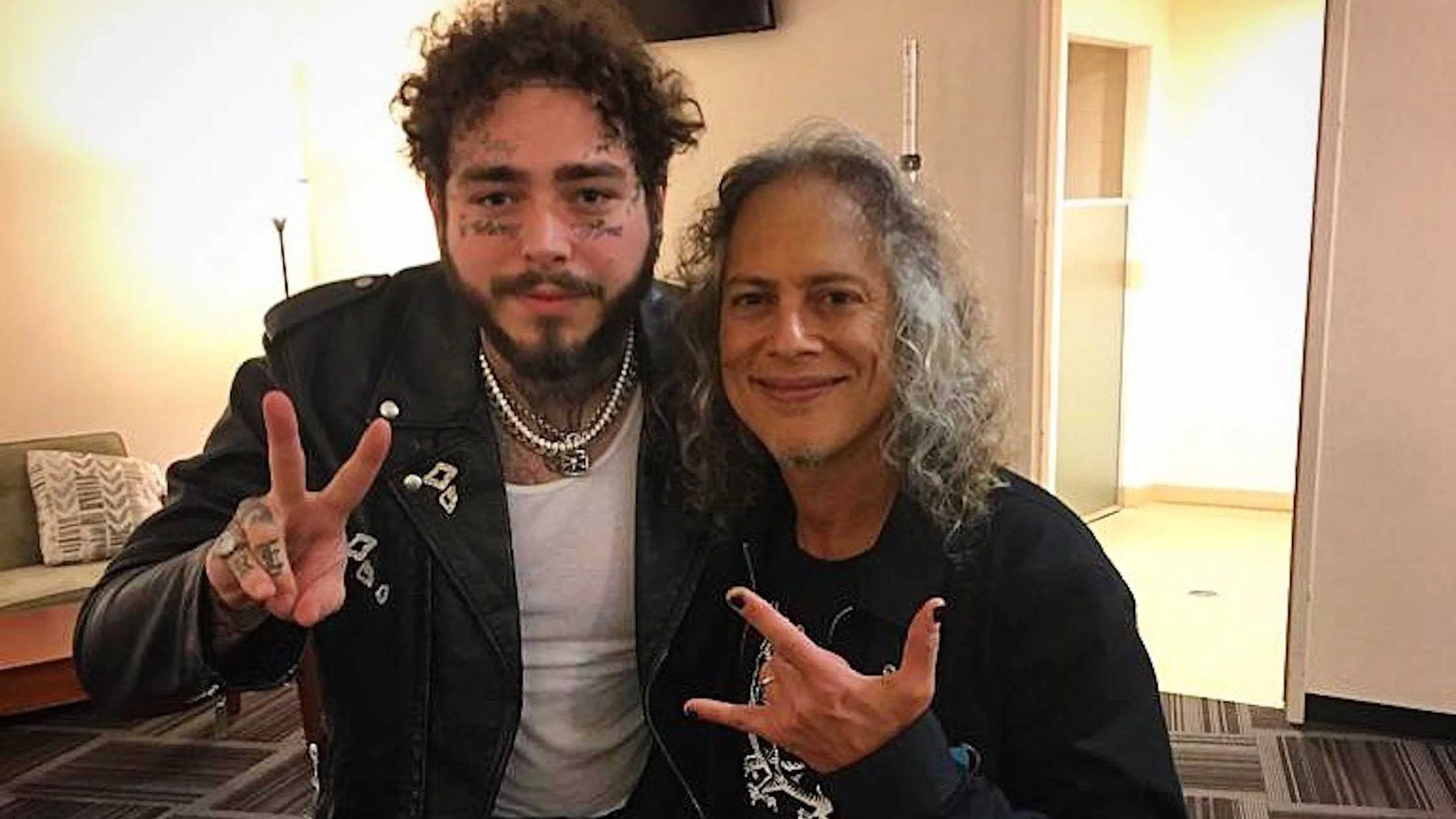 Here's Some Photos Of Metallica Hanging Out With Post Malone