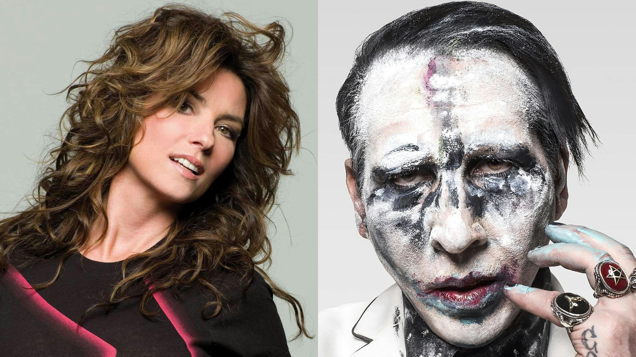 Check Out Shania Twain And Marilyn Manson Performing Together On Man I Feel Beautiful