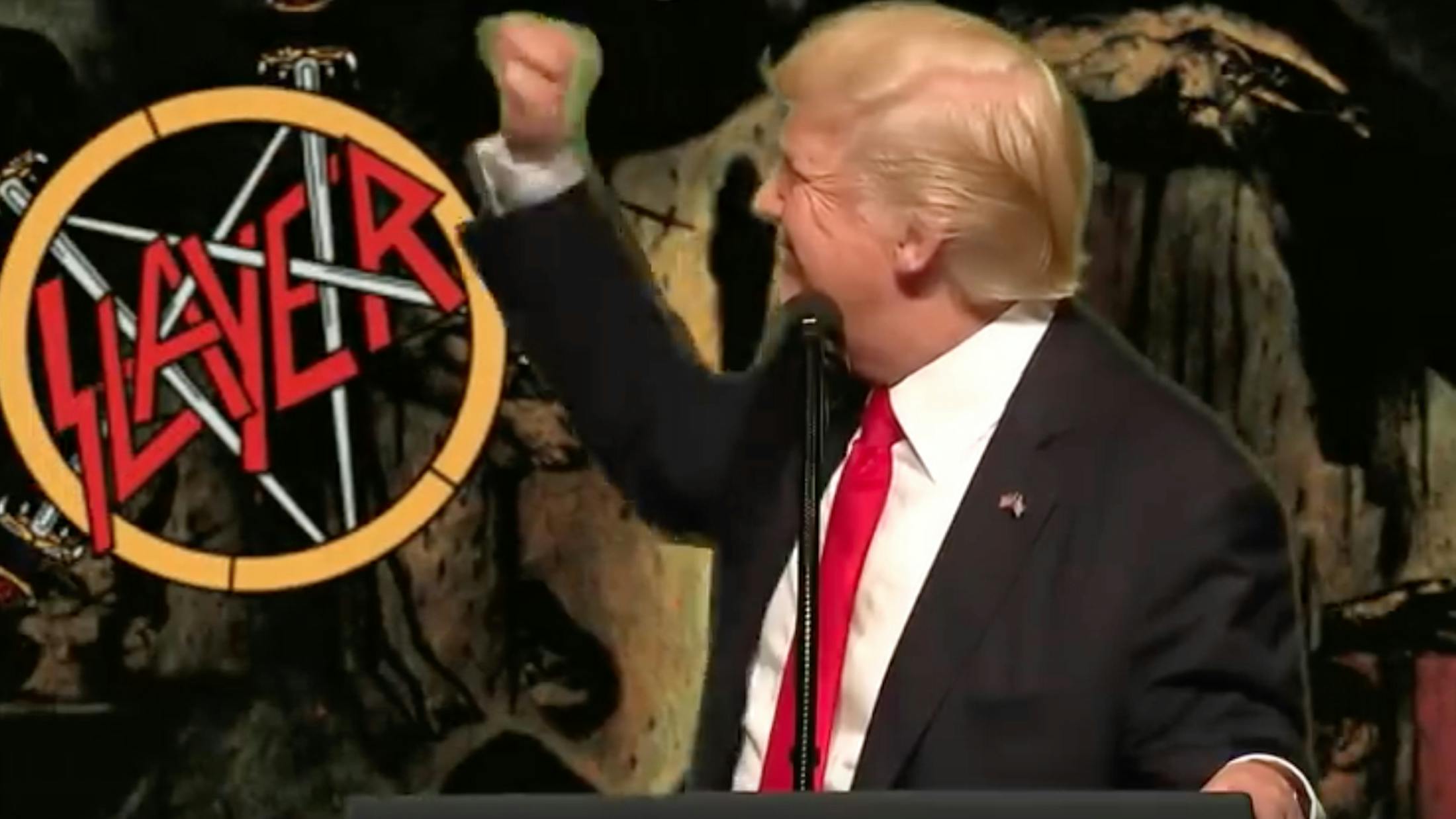 Watch Donald Trump Sing Slayer's Raining Blood