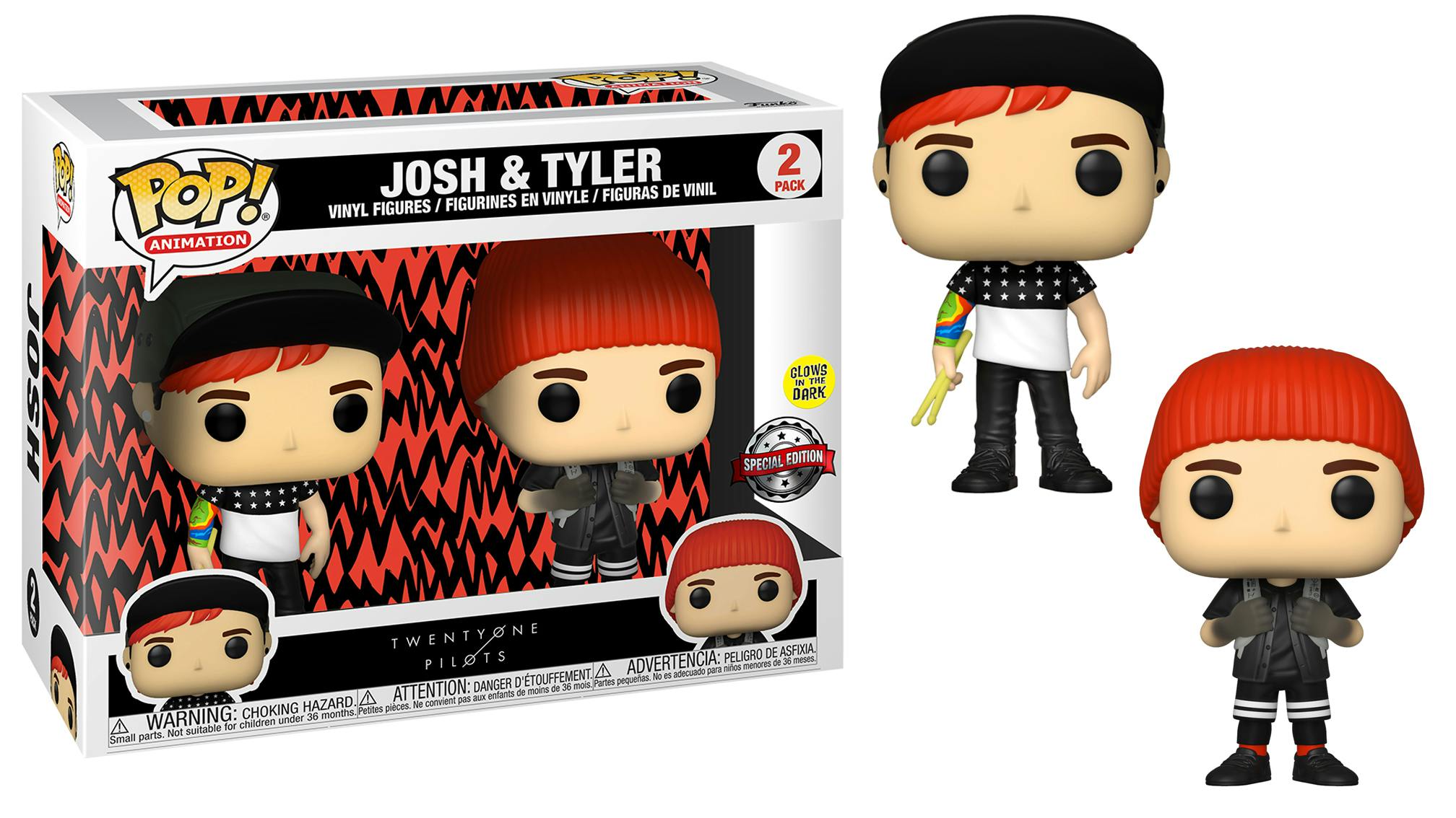 Exclusive first look: Funko launch twenty one pilots POP! vinyl figures from the Stressed Out video
