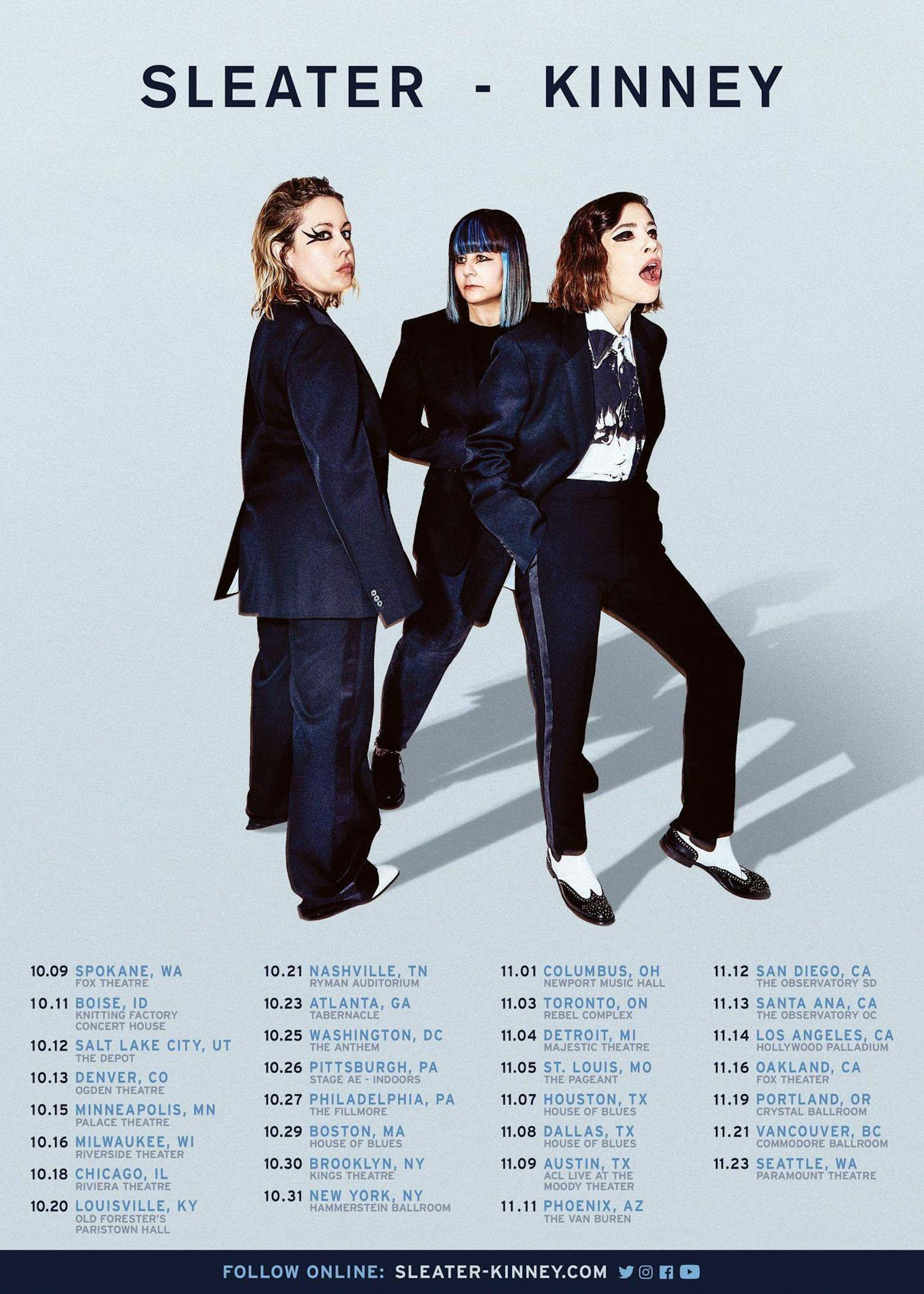 SleaterKinney Announce Tour Dates, Release New Single From